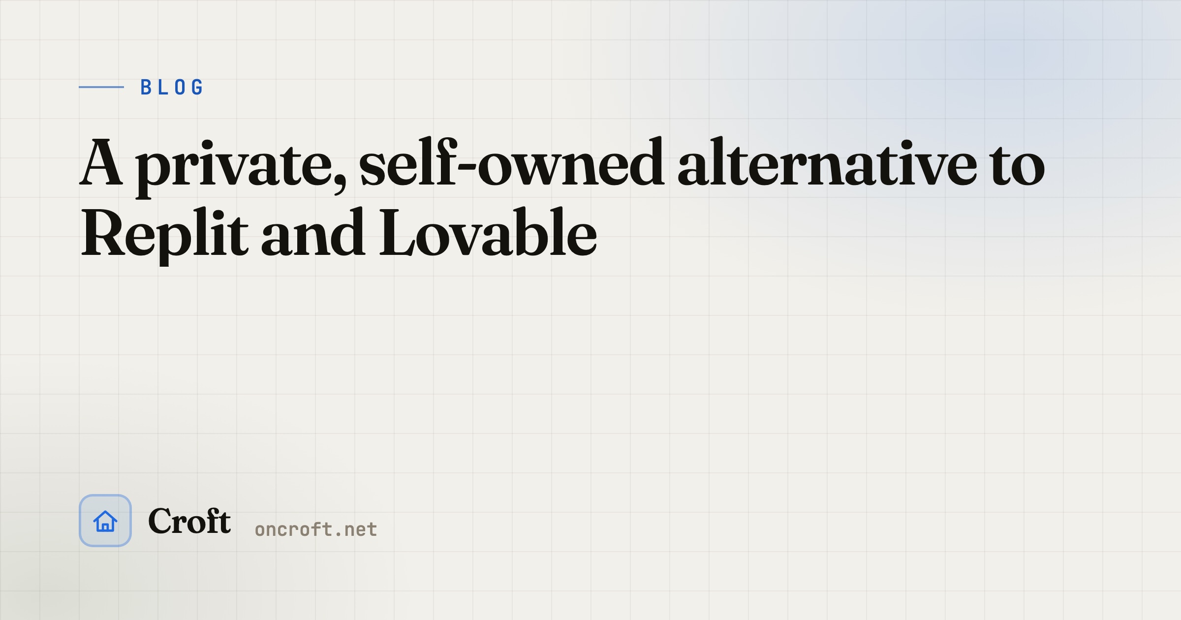 A private, self-owned alternative to Replit and Lovable