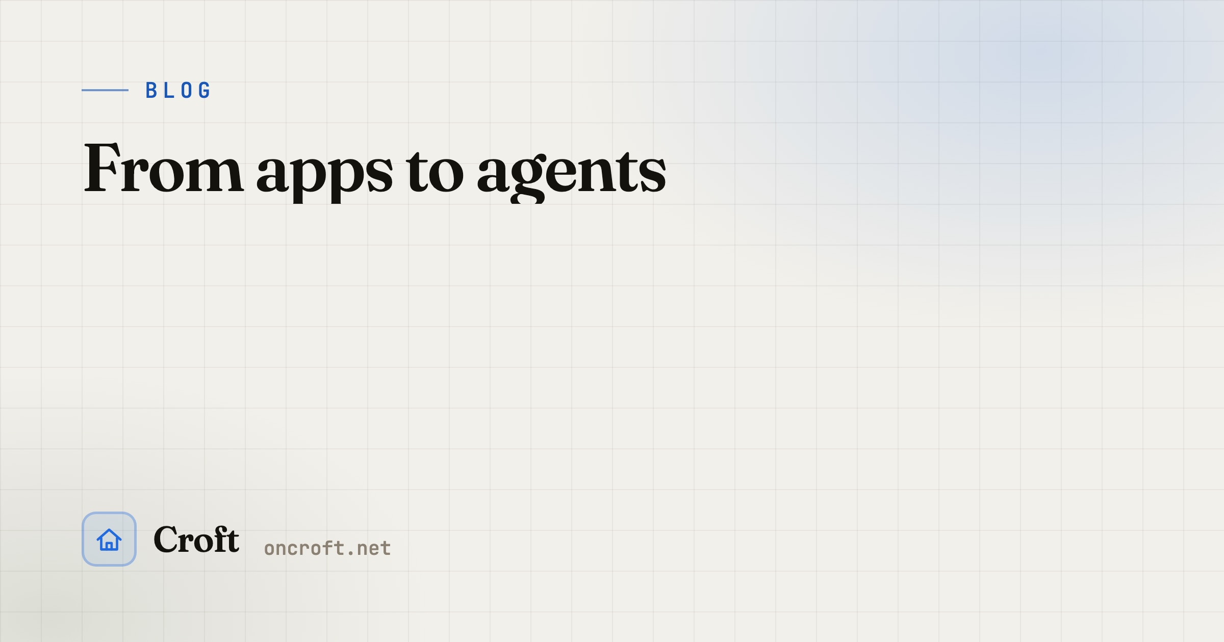 From apps to agents