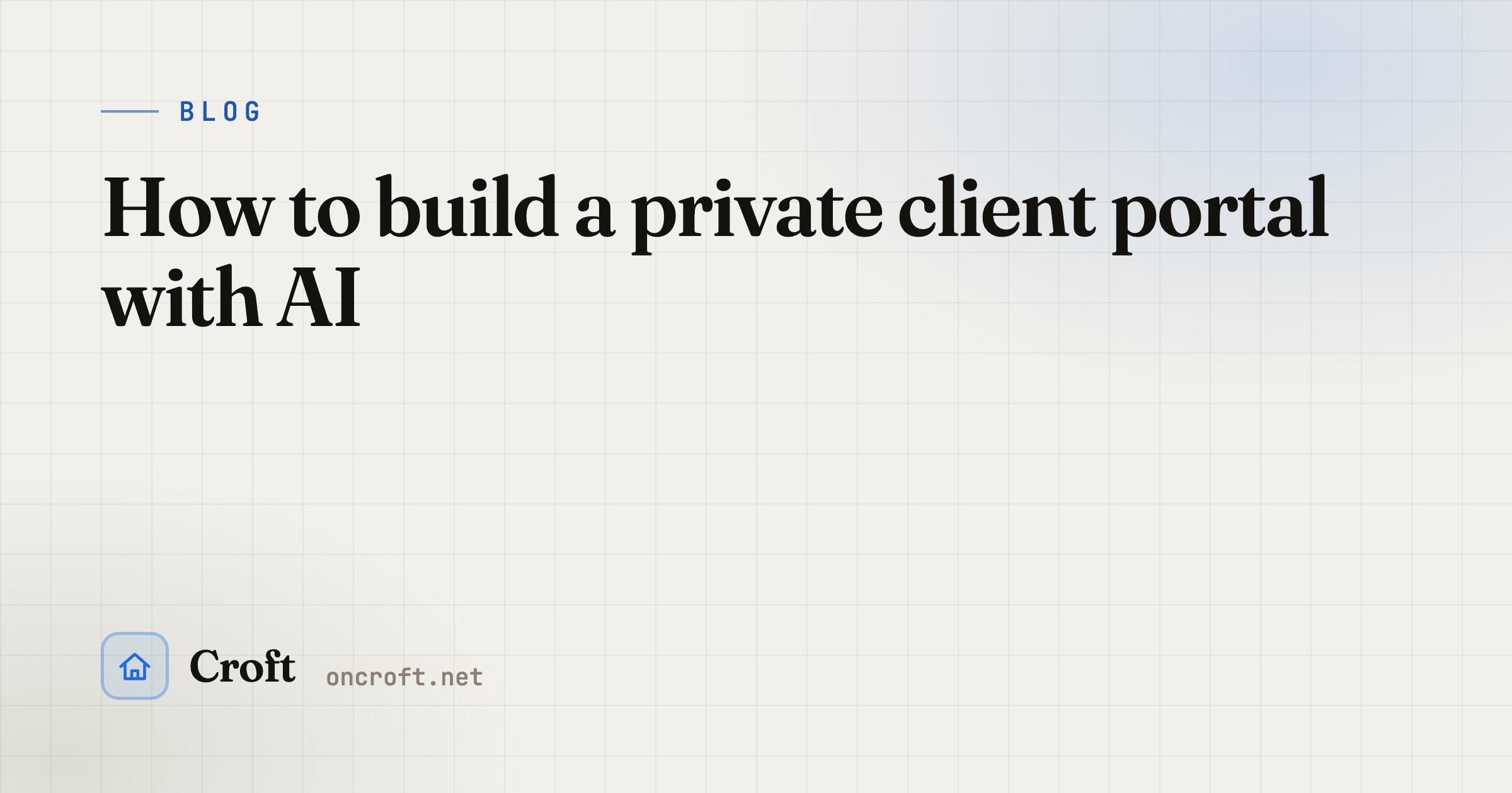 How to build a private client portal with AI
