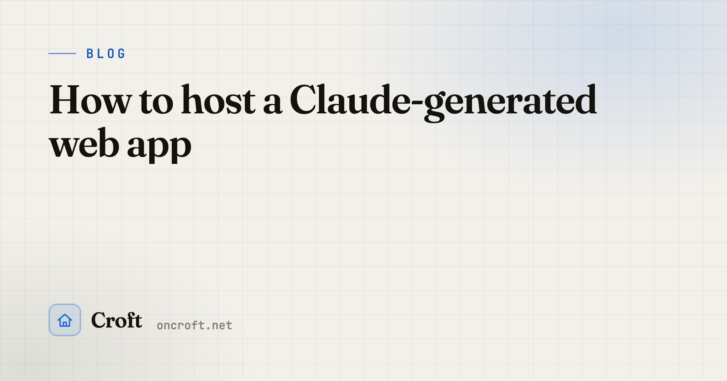 How to host a Claude-generated web app