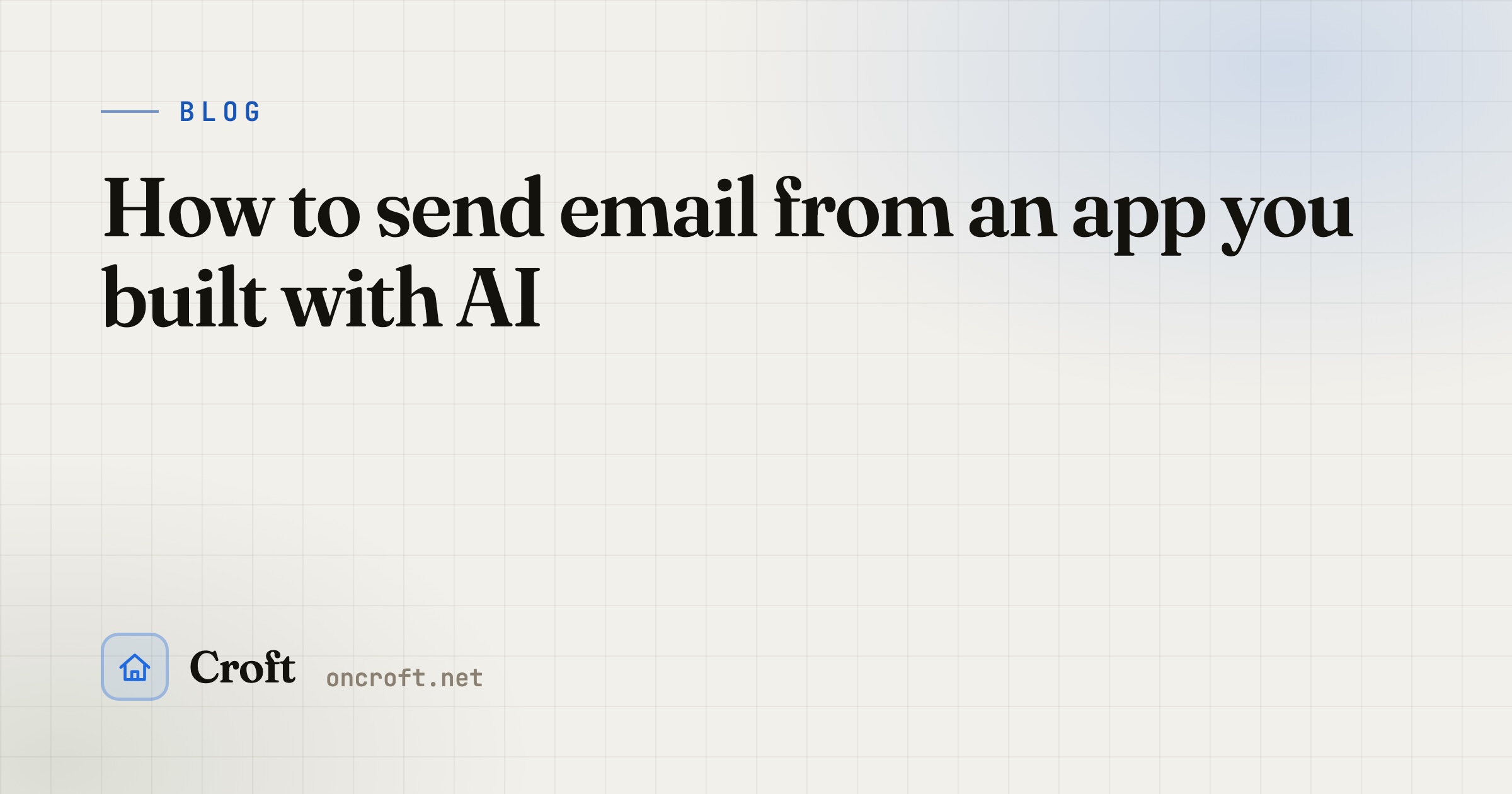 How to send email from an app you built with AI